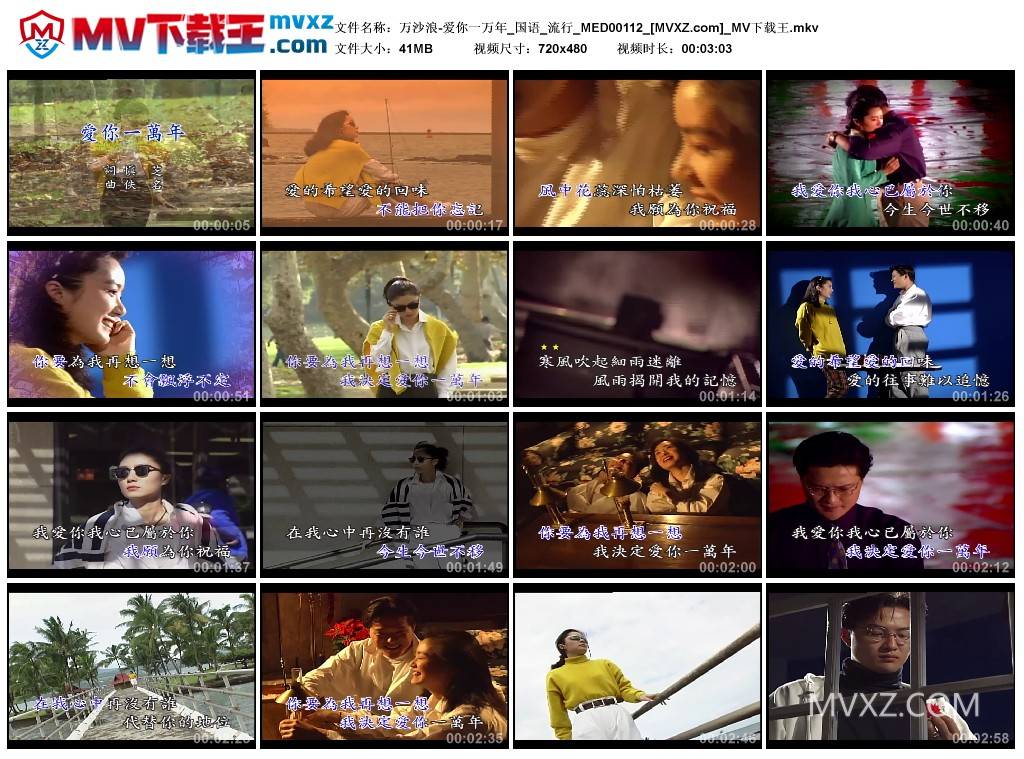 万沙浪-爱你一万年_国语_流行_MED00112